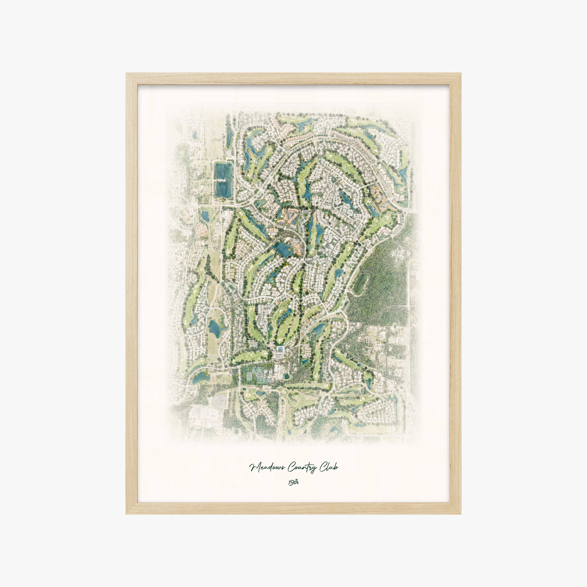 Meadows Country Club wood frame