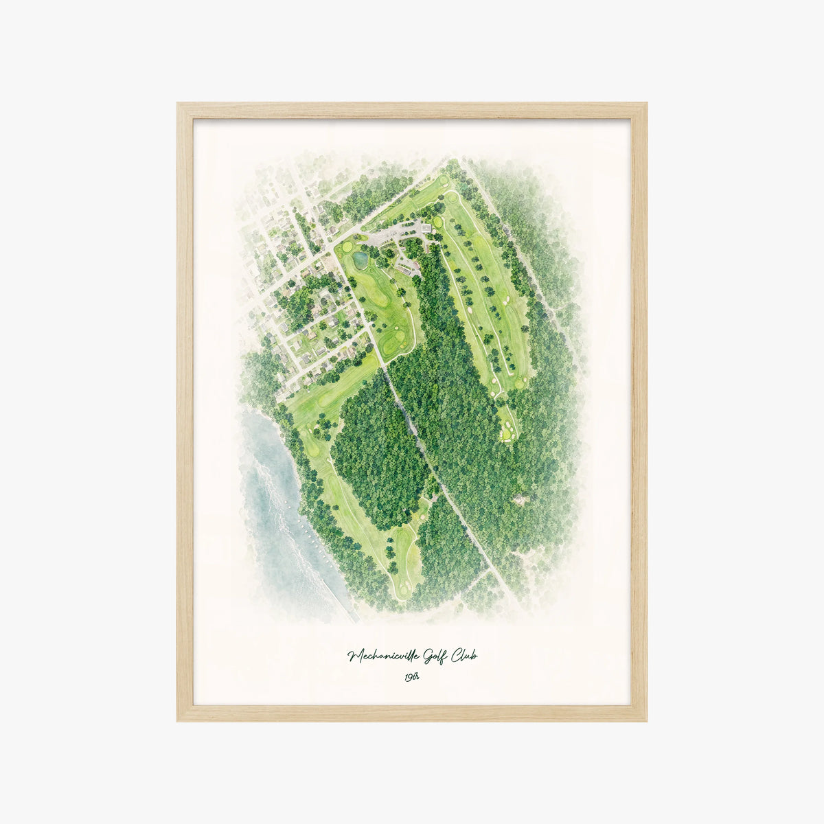 Mechanicville Golf Club wood frame