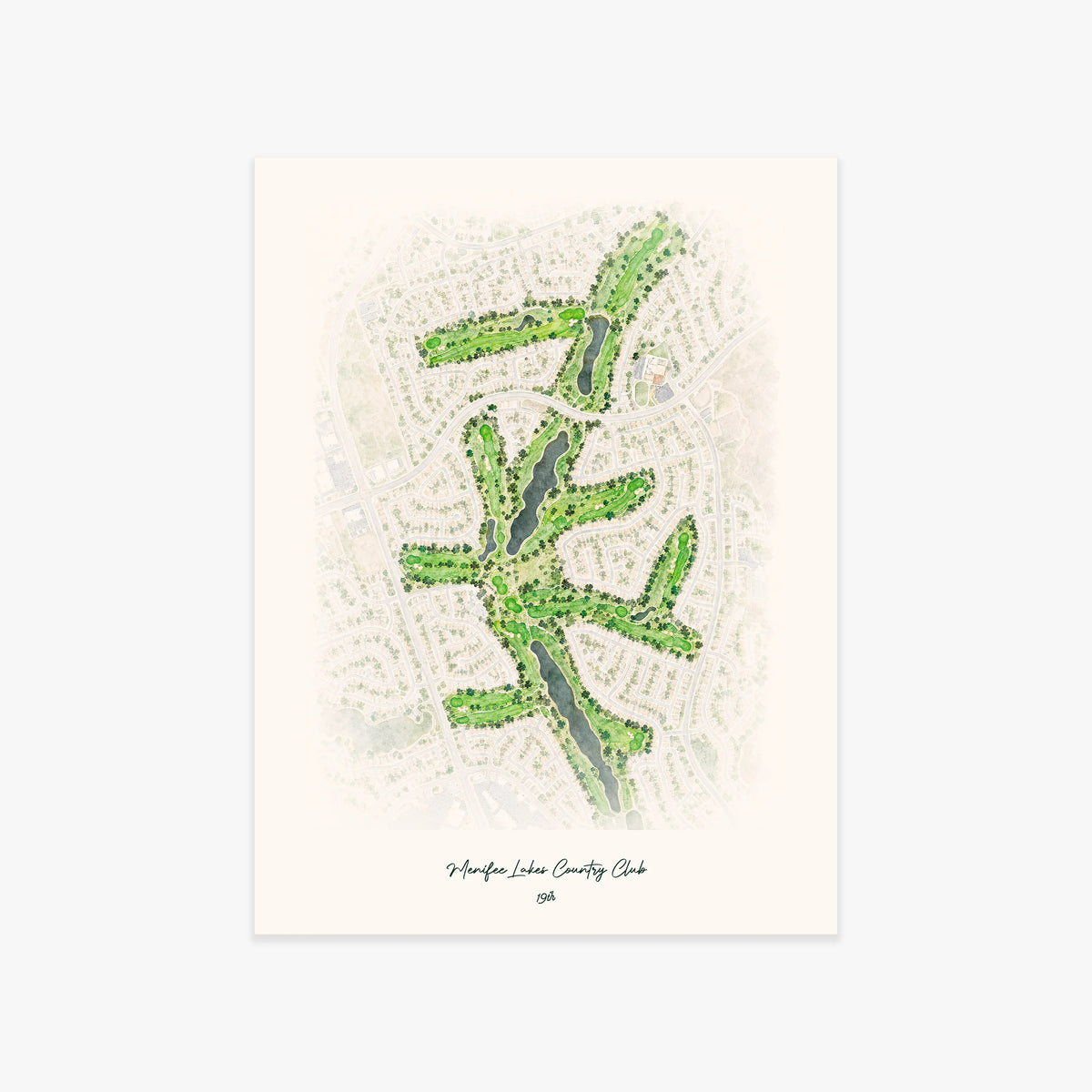 Menifee Lakes Country Club printed artwork