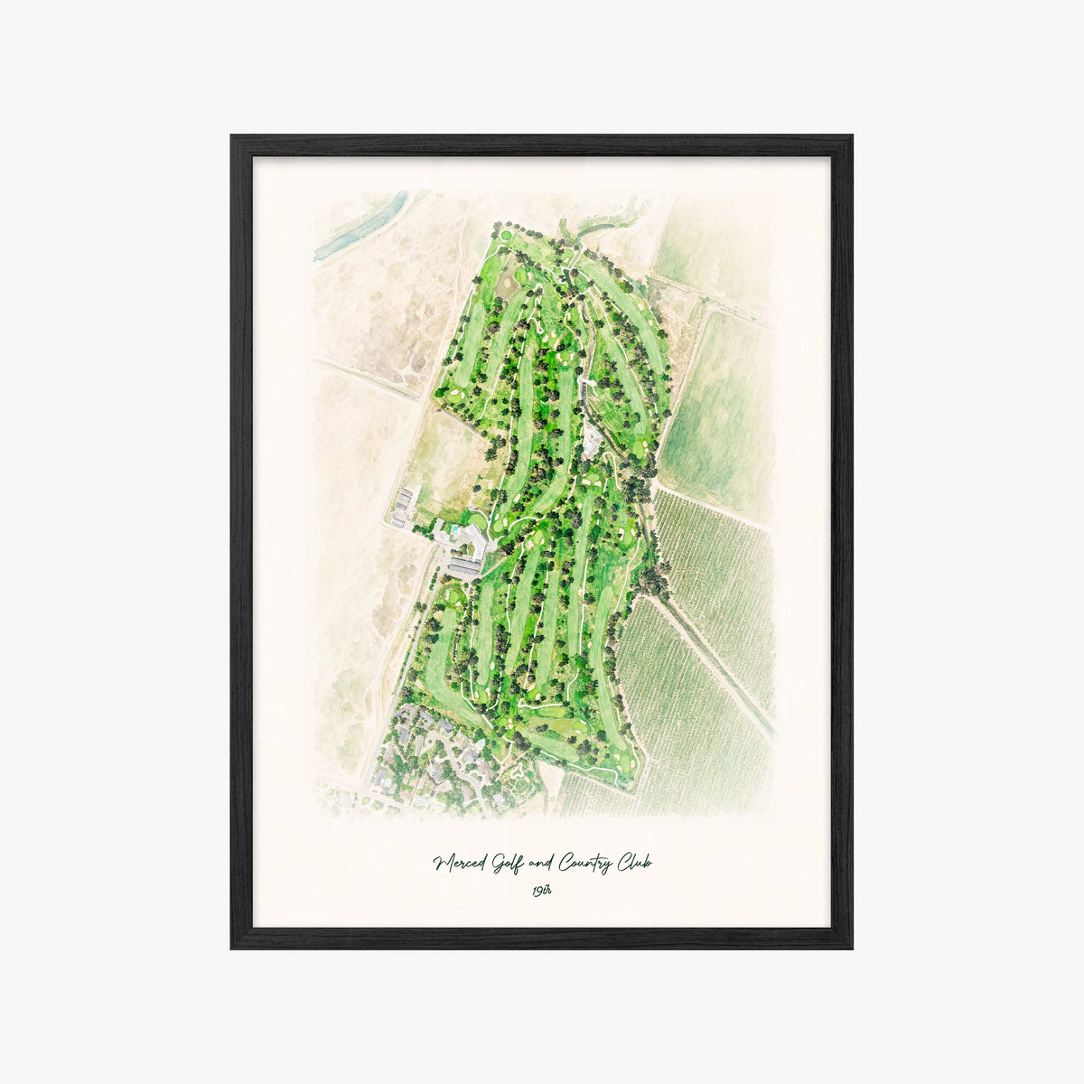 Merced Golf and Country Club black frame
