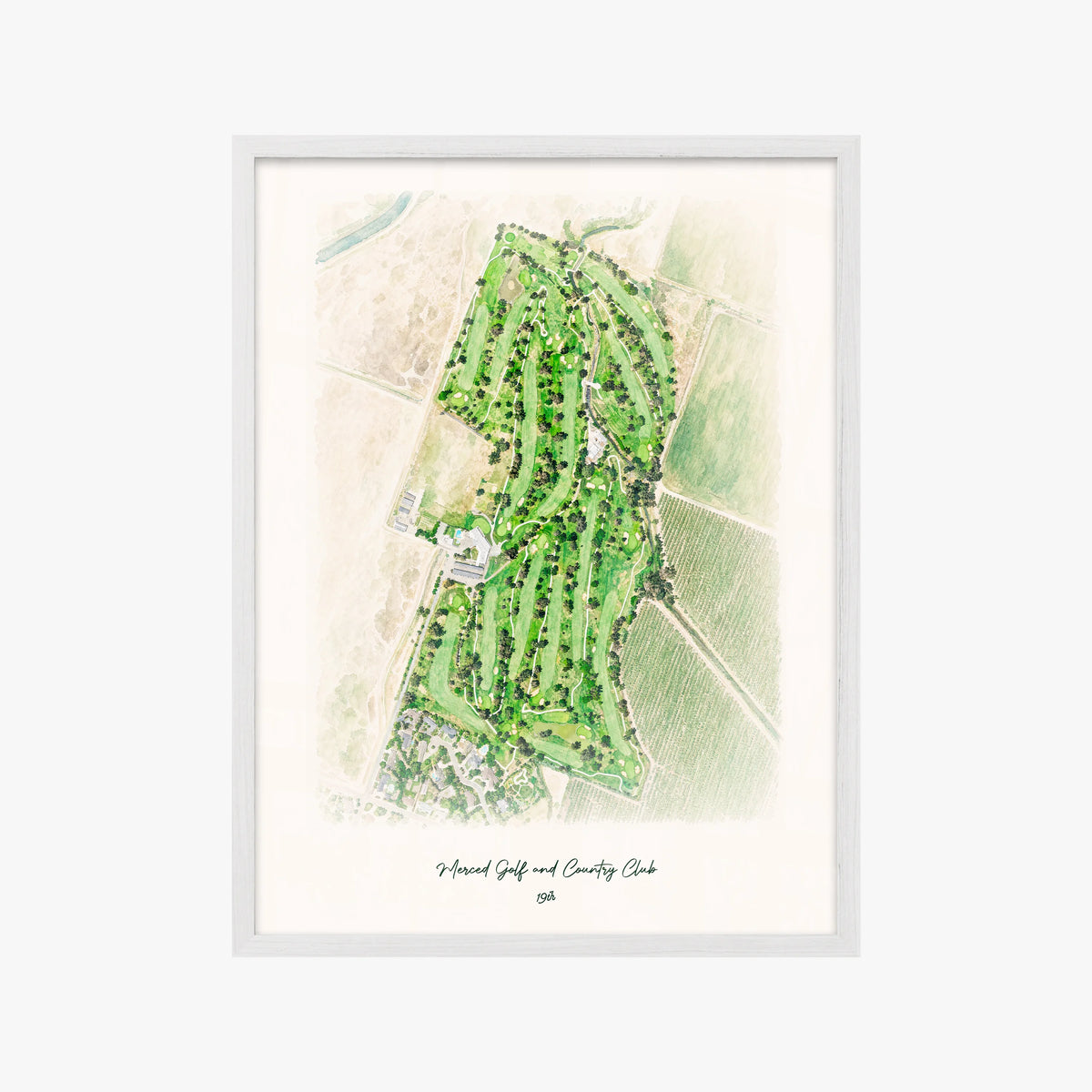 Merced Golf and Country Club white frame