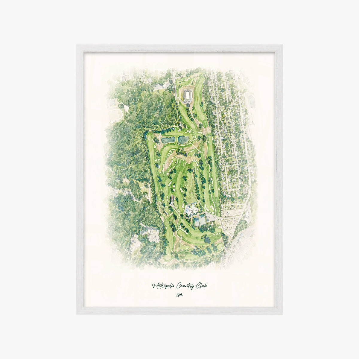 Metropolis Country Club white frame