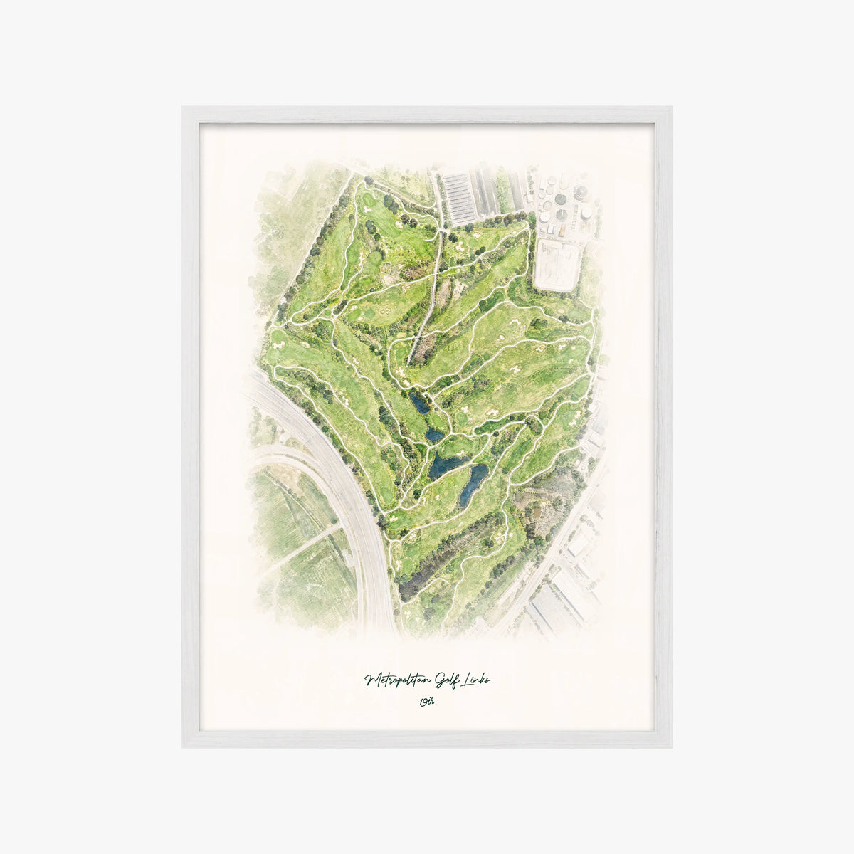 Metropolitan Golf Links white frame