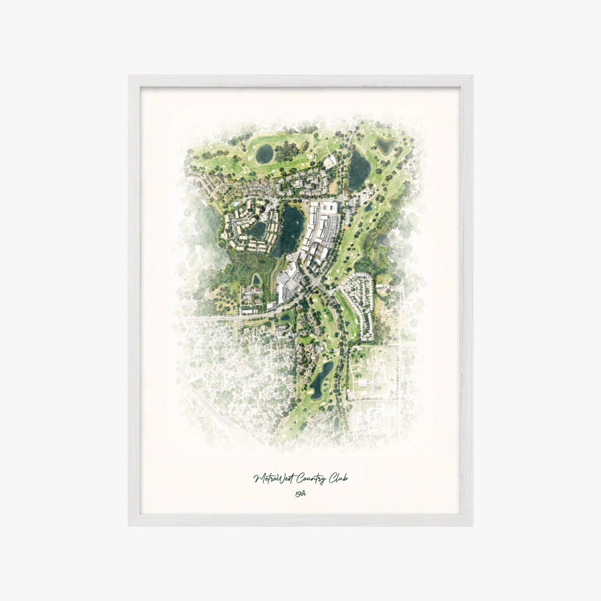 MetroWest Country Club white frame