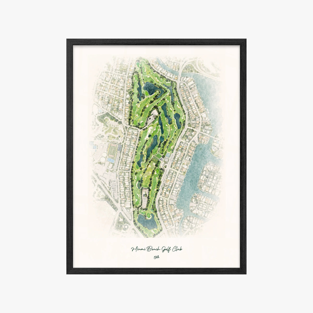 Miami Beach Golf Club black frame