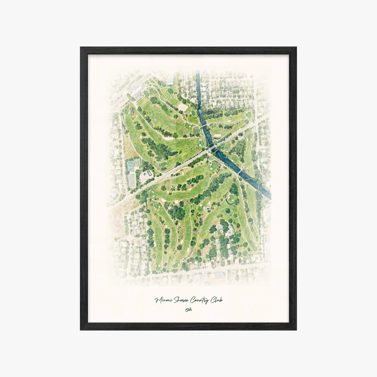 Miami Shores Country Club black frame