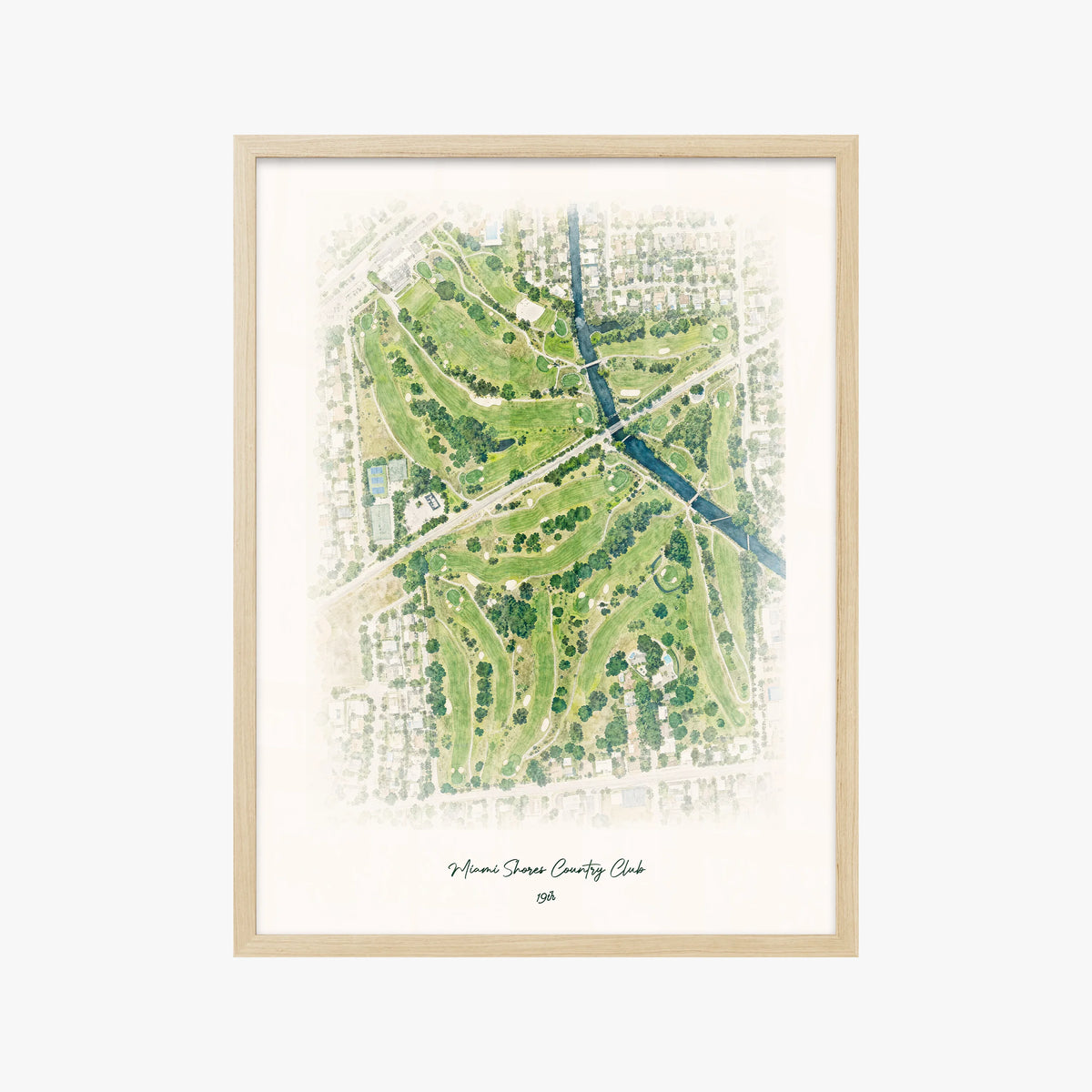 Miami Shores Country Club wood frame