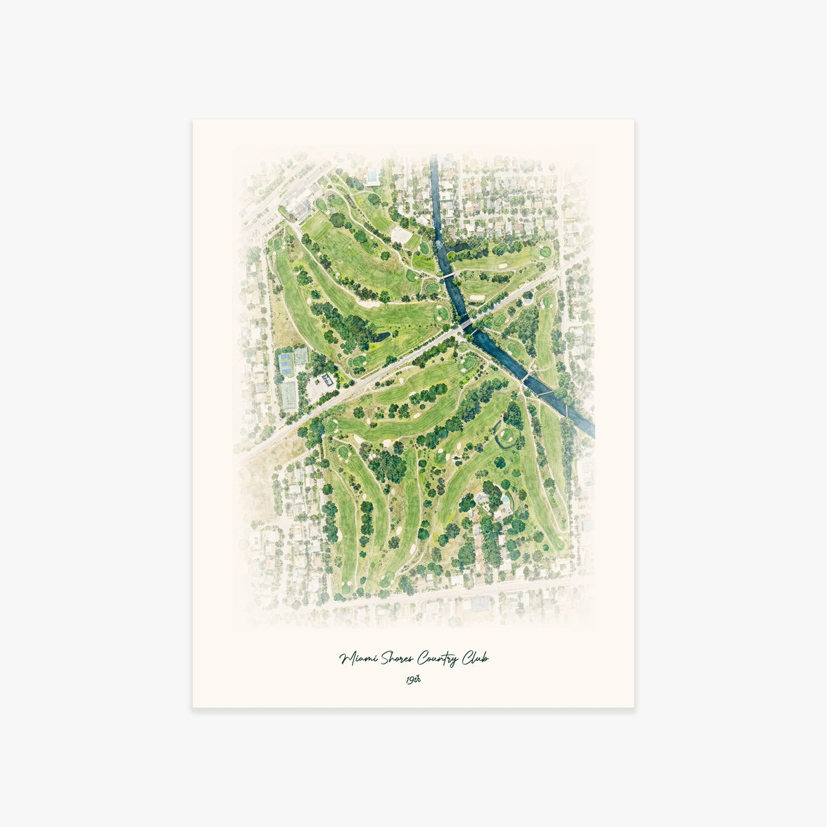 Miami Shores Country Club printed artwork