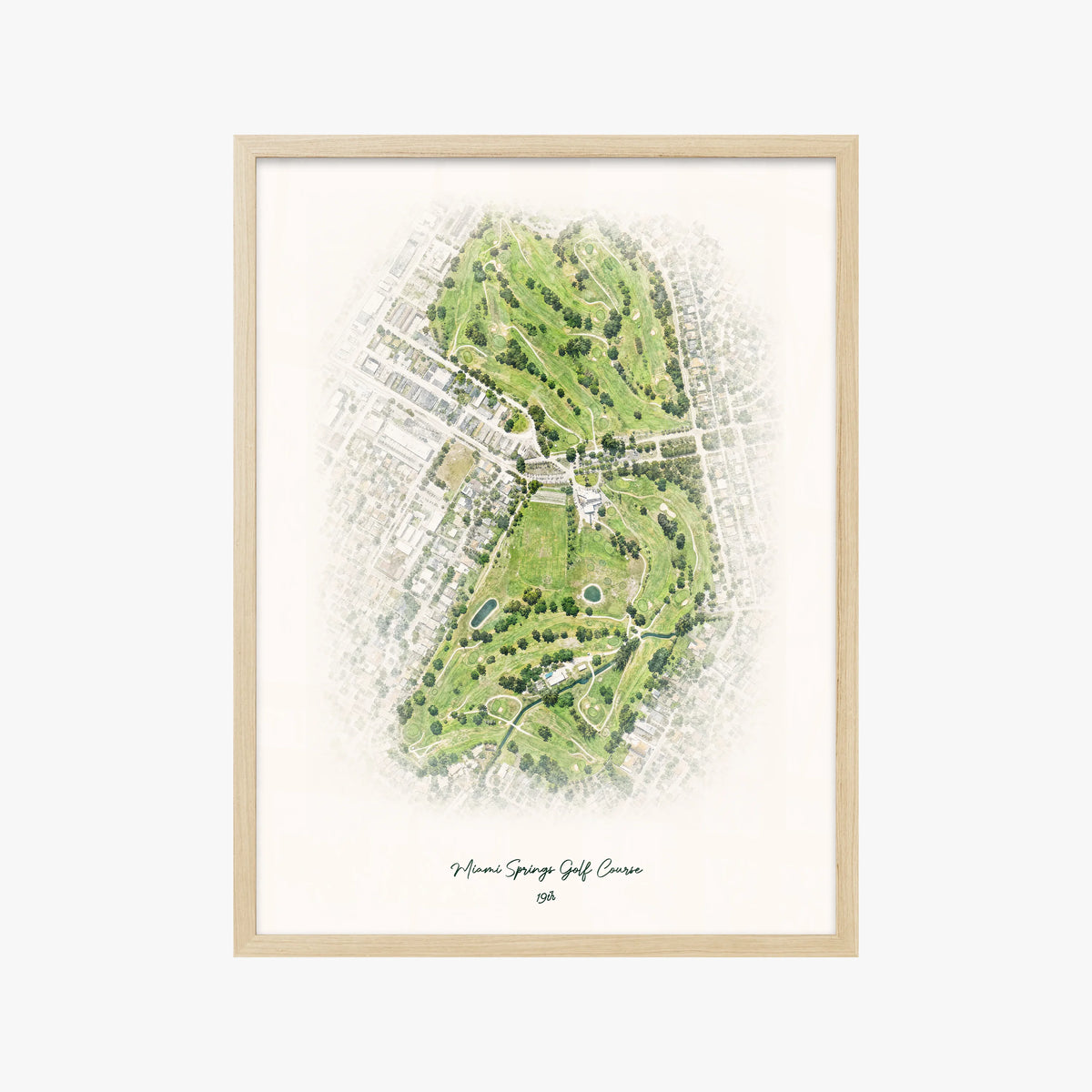 Miami Springs Golf Course wood frame