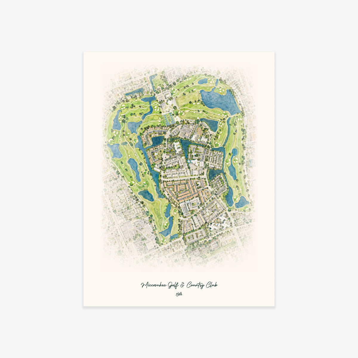 Miccosukee Golf & Country Club printed artwork