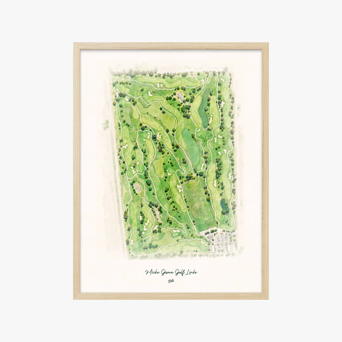 Micke Grove Golf Links wood frame