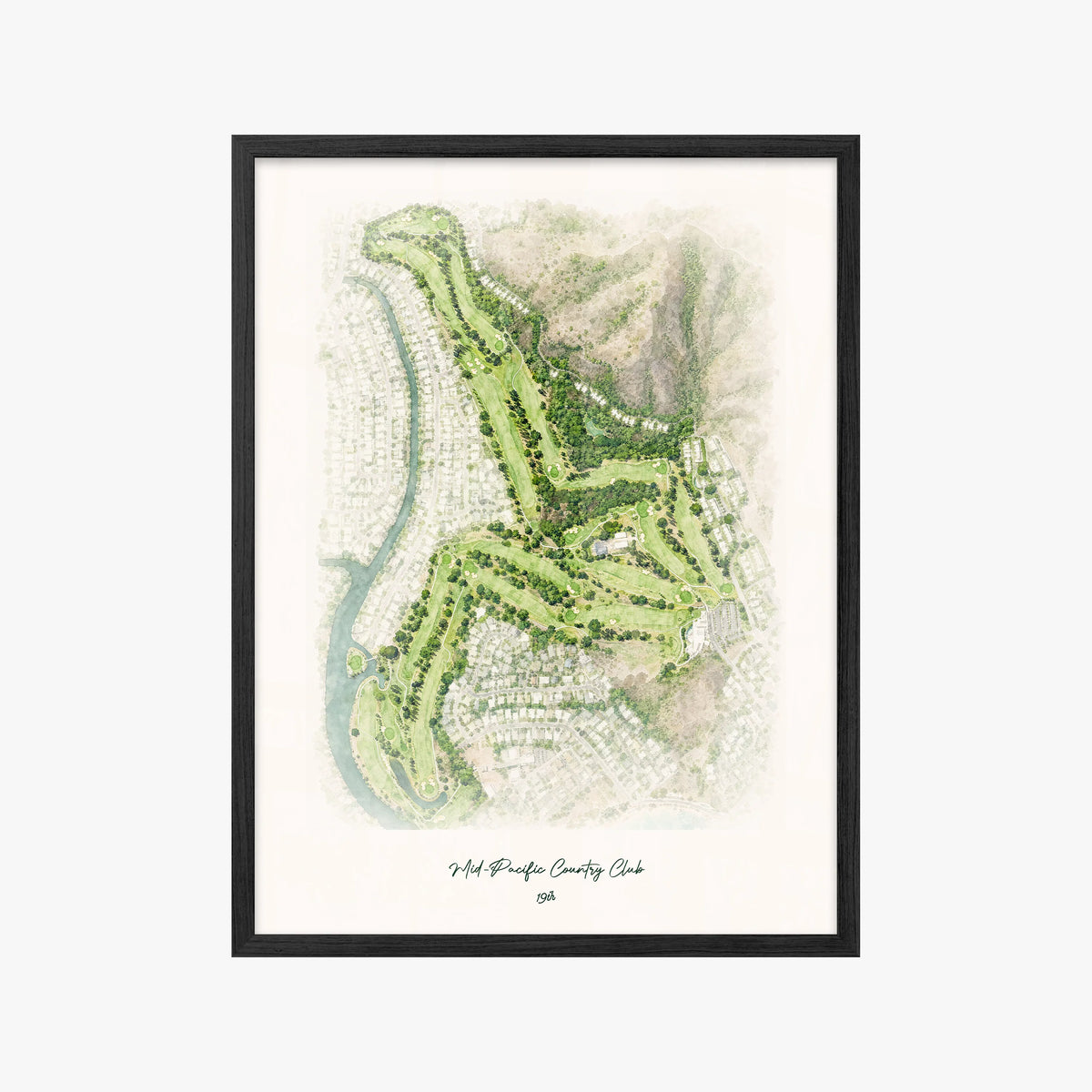Mid-Pacific Country Club black frame