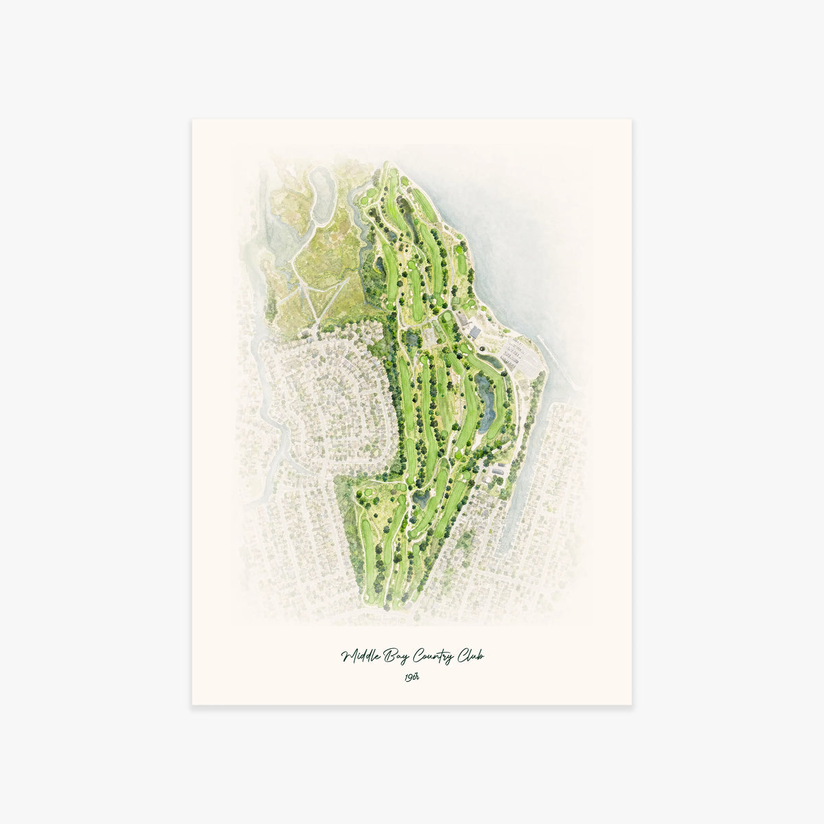 Middle Bay Country Club printed artwork