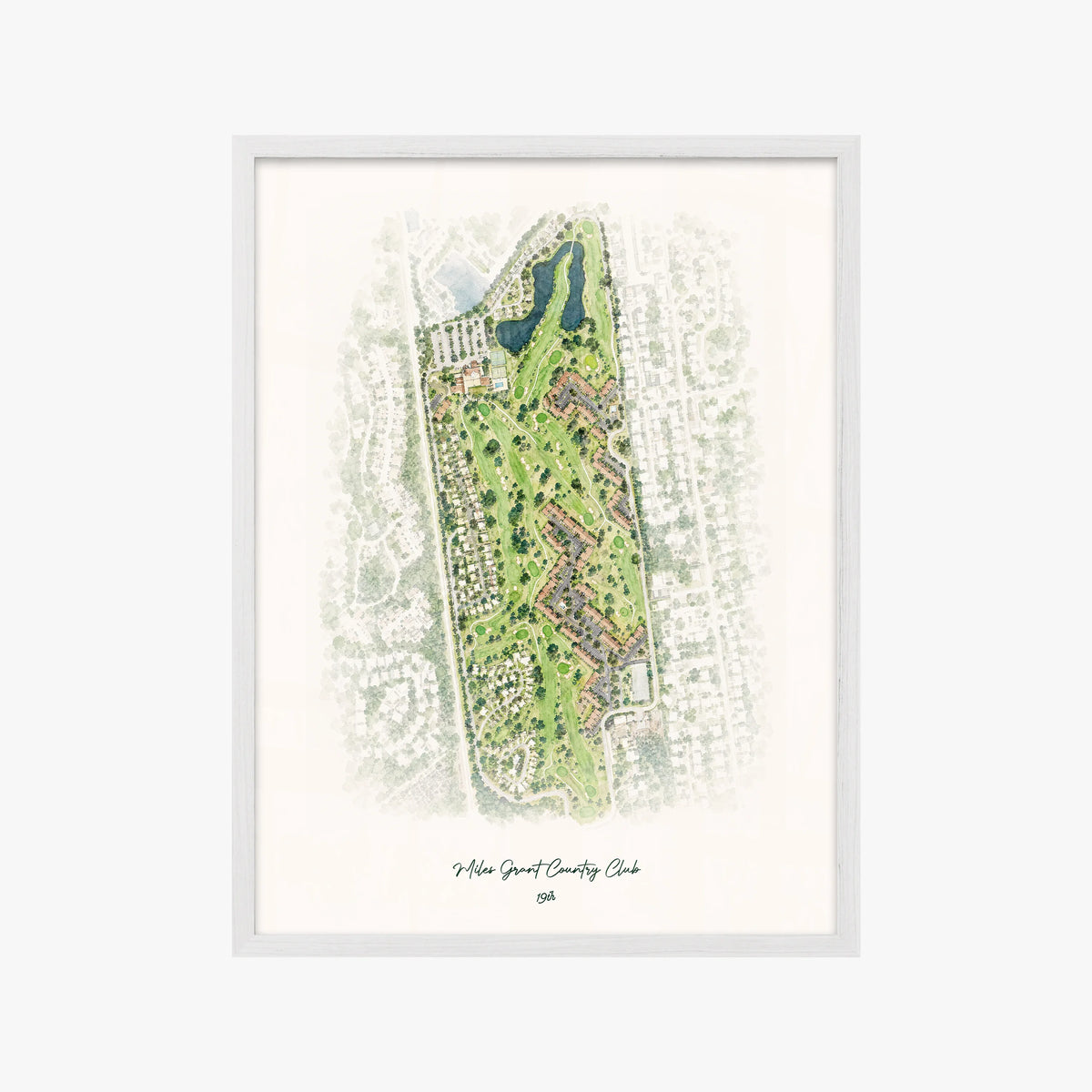 Miles Grant Country Club white frame
