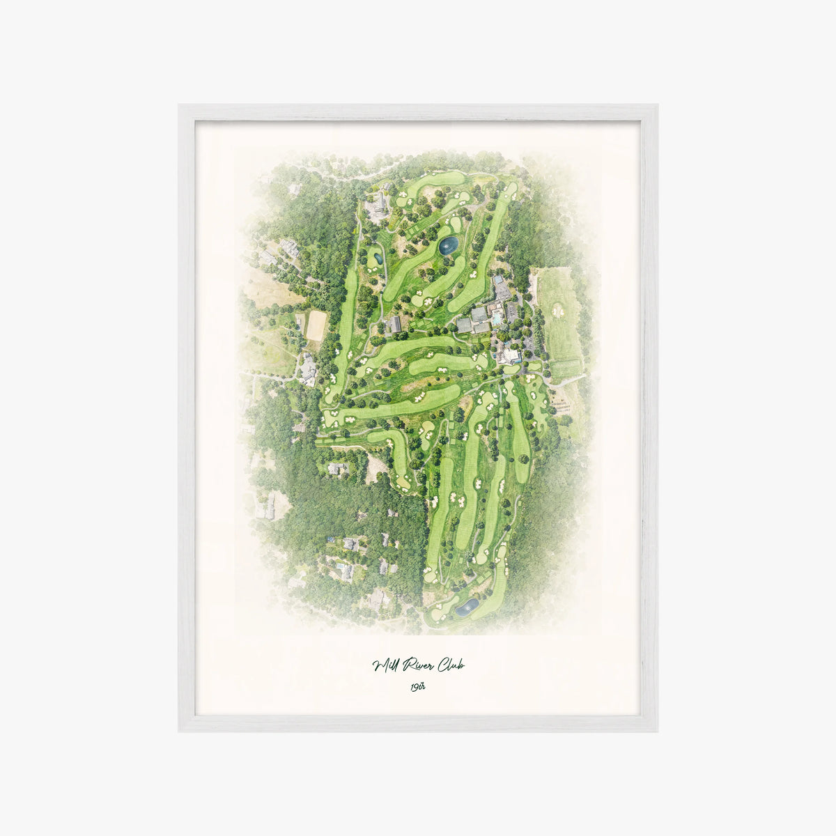 Mill River Club white frame