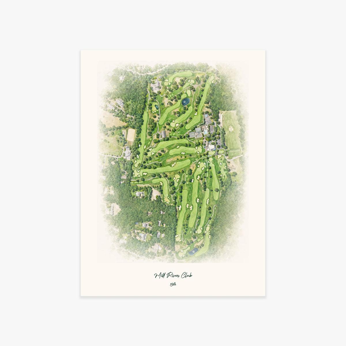Mill River Club printed artwork