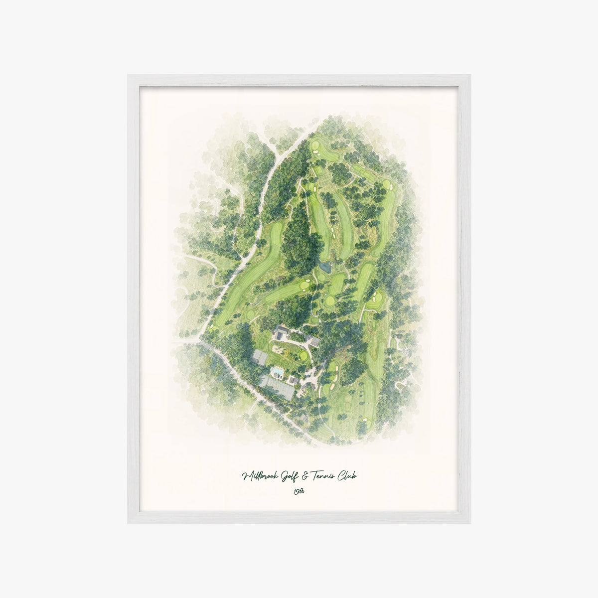 Millbrook Golf & Tennis Club white frame