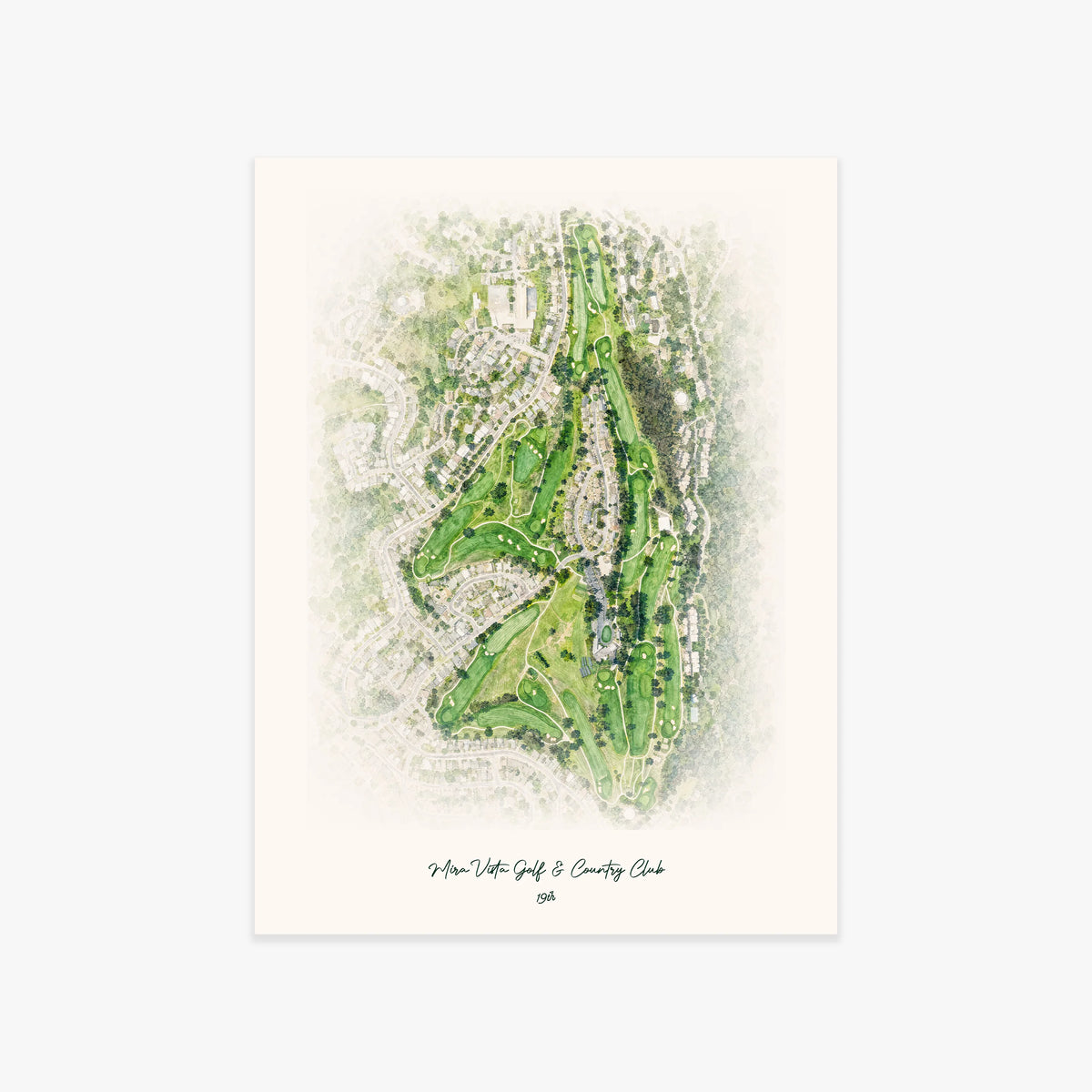 Mira Vista Golf & Country Club printed artwork