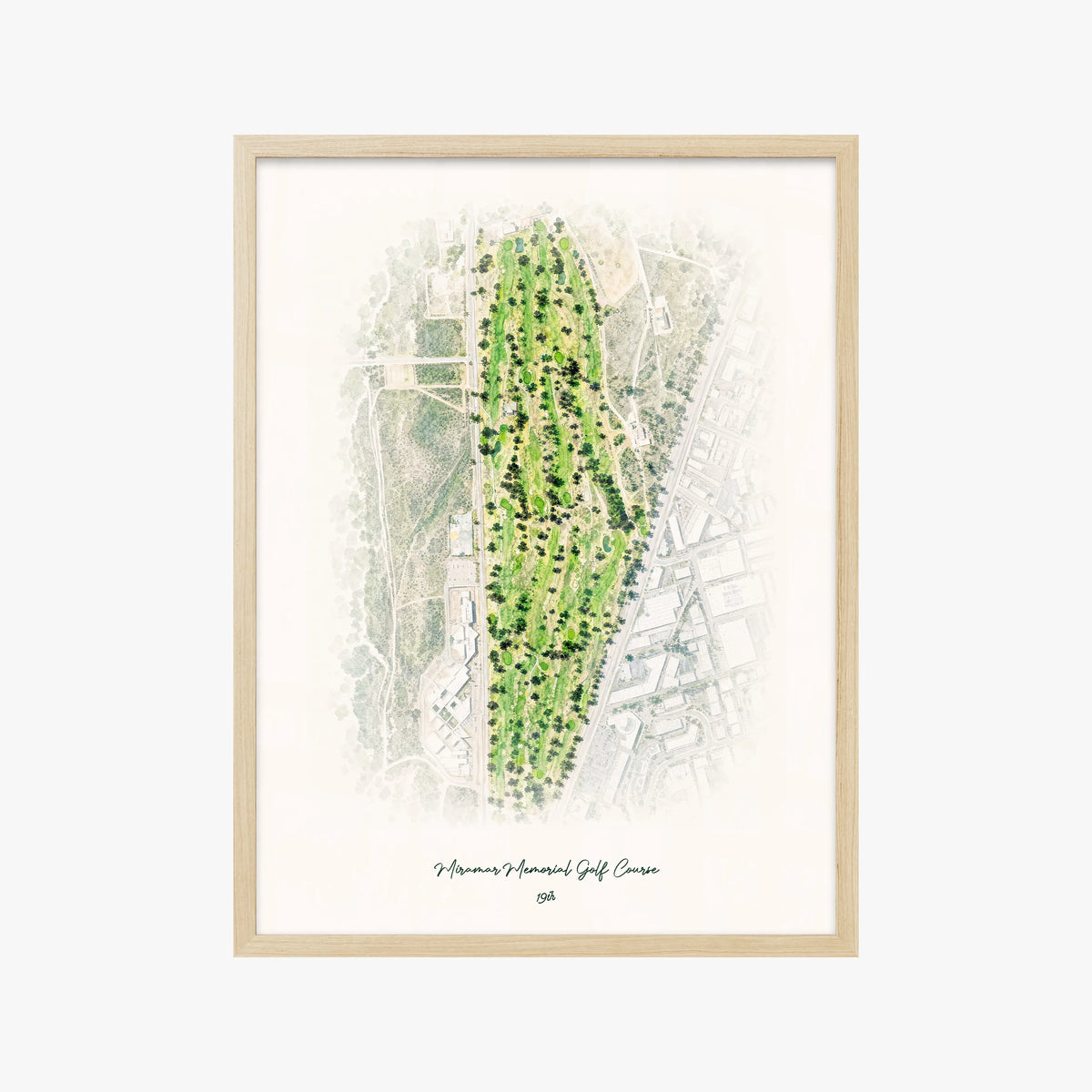 Miramar Memorial Golf Course wood frame