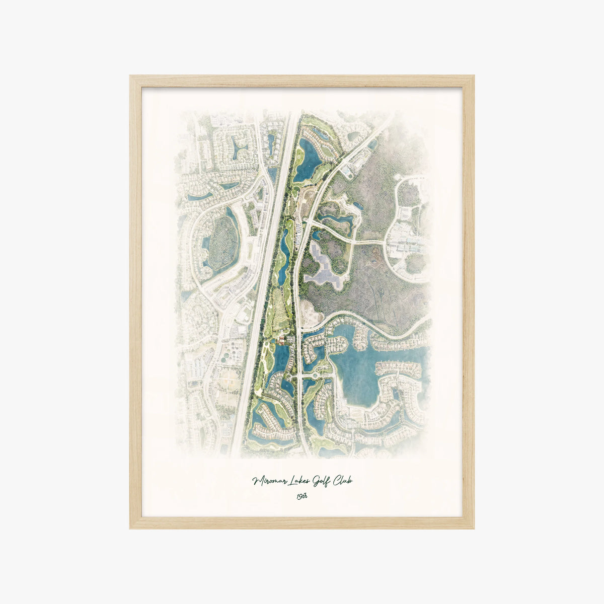 Miromar Lakes Golf Club wood frame