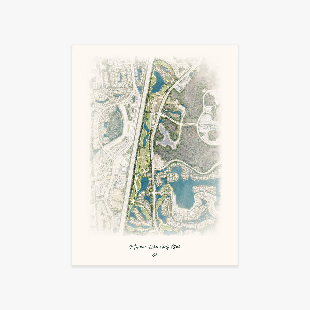 Miromar Lakes Golf Club printed artwork