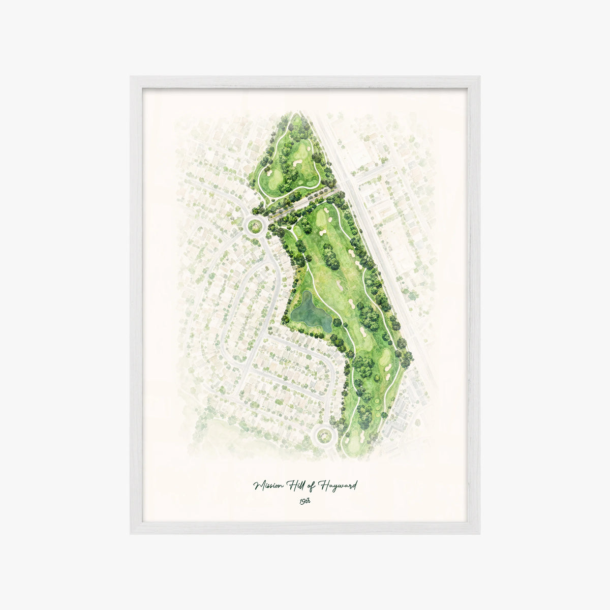 Mission Hill of Hayward white frame