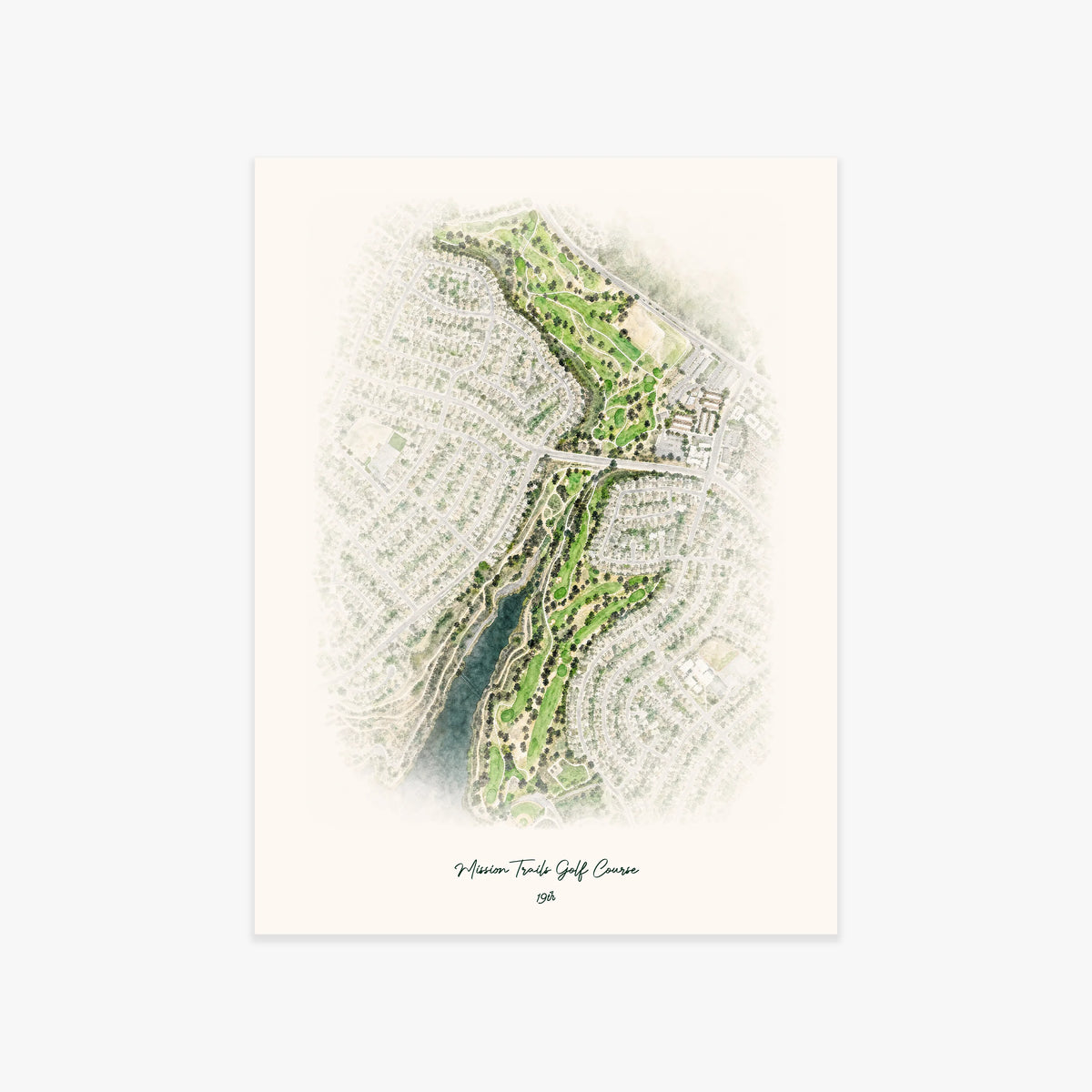 Mission Trails Golf Course printed artwork