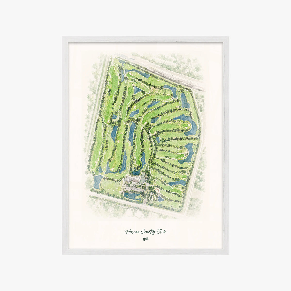 Mizner Country Club white frame