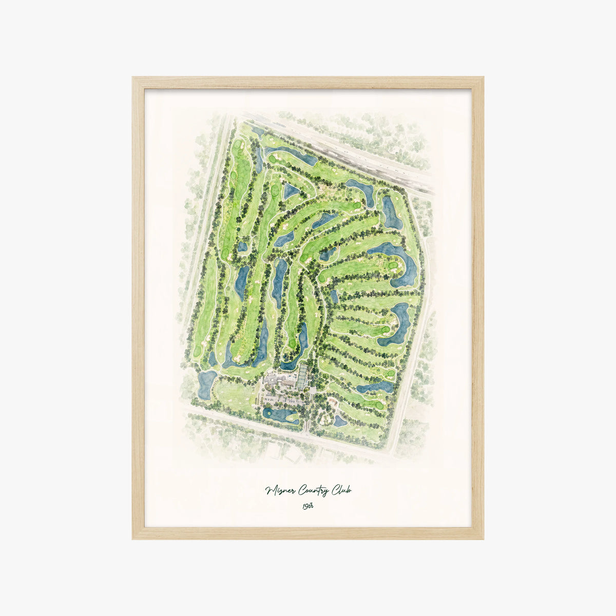 Mizner Country Club wood frame