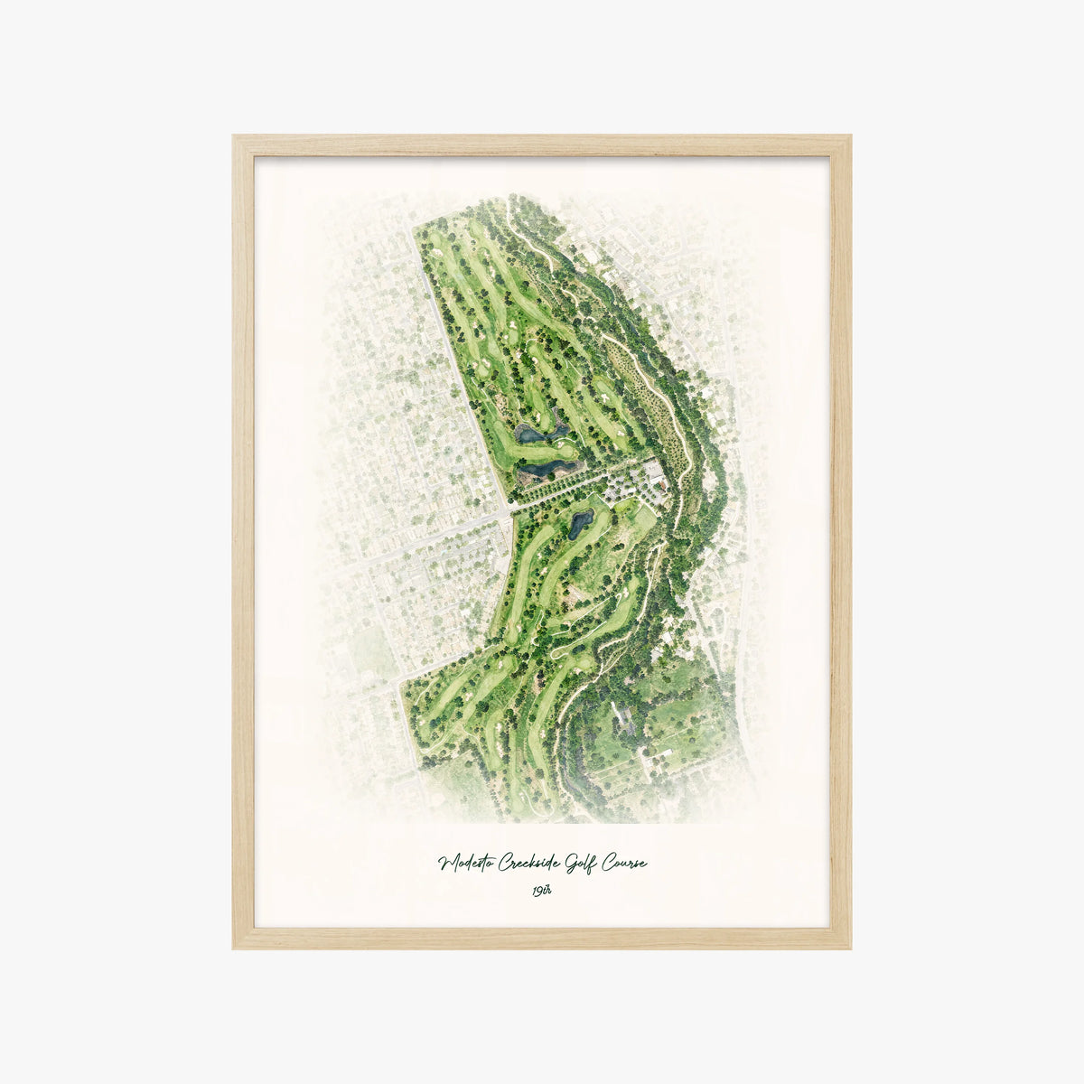 Modesto Creekside Golf Course wood frame