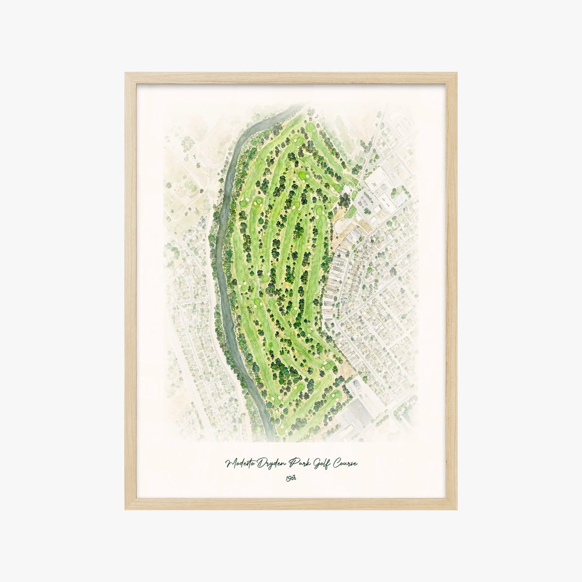 Modesto Dryden Park Golf Course wood frame