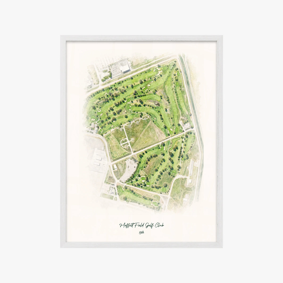 Moffett Field Golf Club white frame