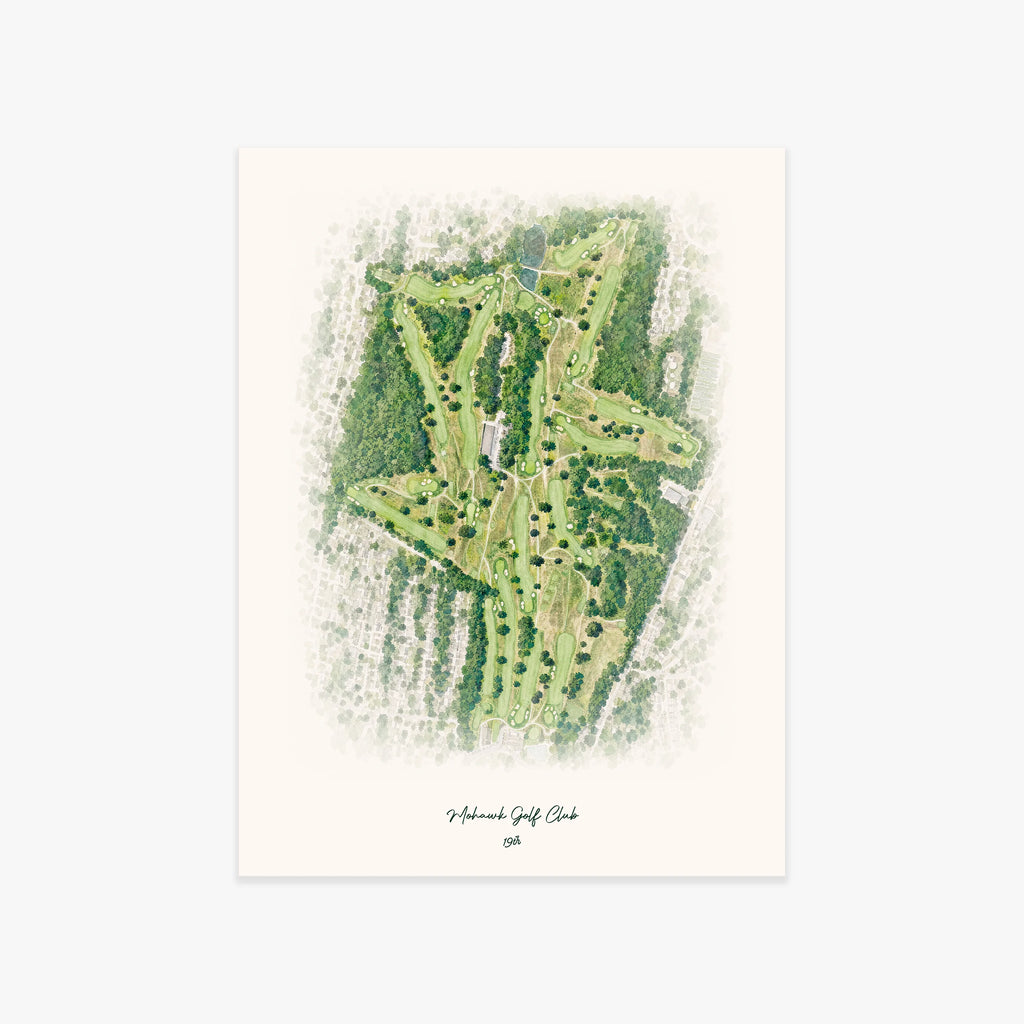 Mohawk Golf Club printed artwork