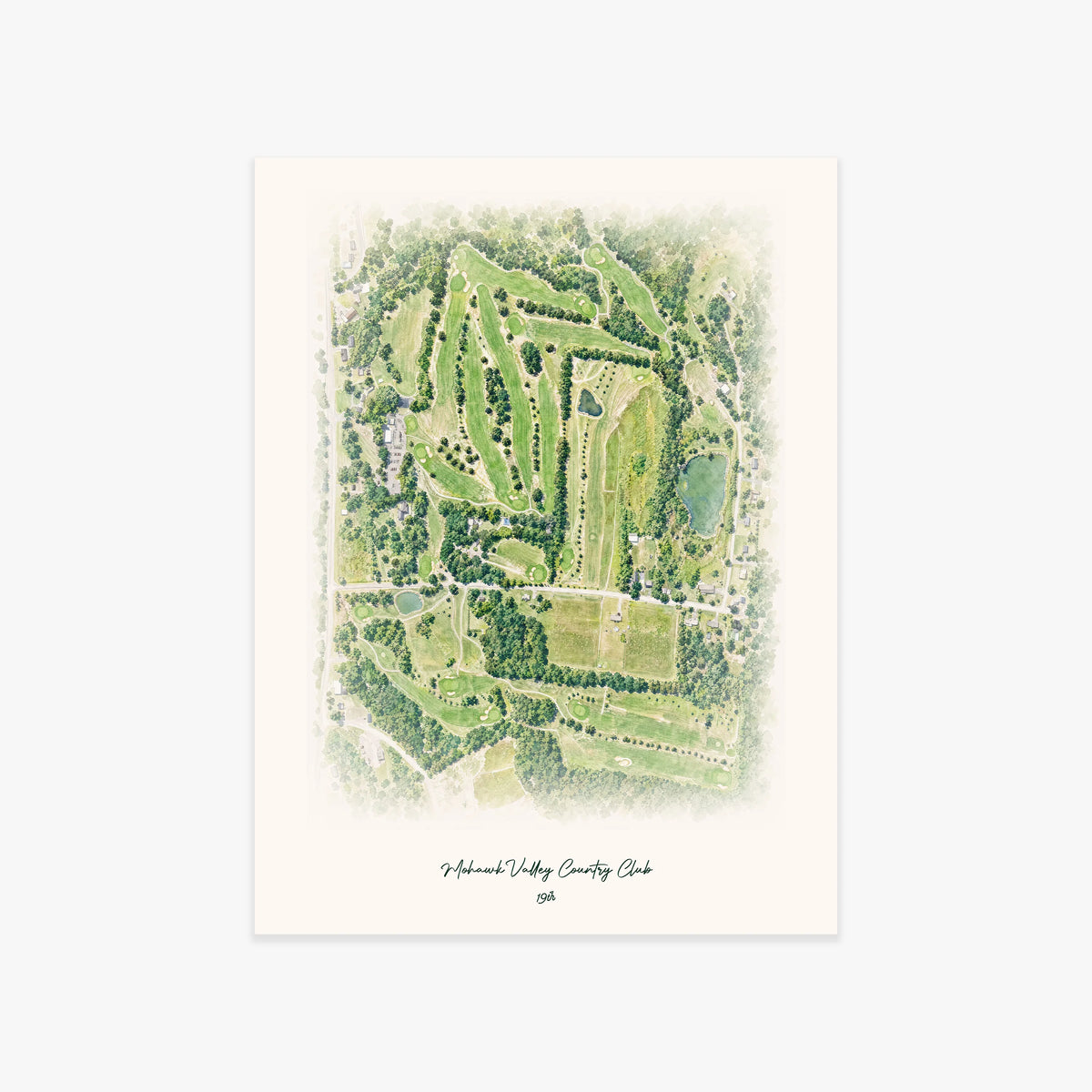 Mohawk Valley Country Club printed artwork
