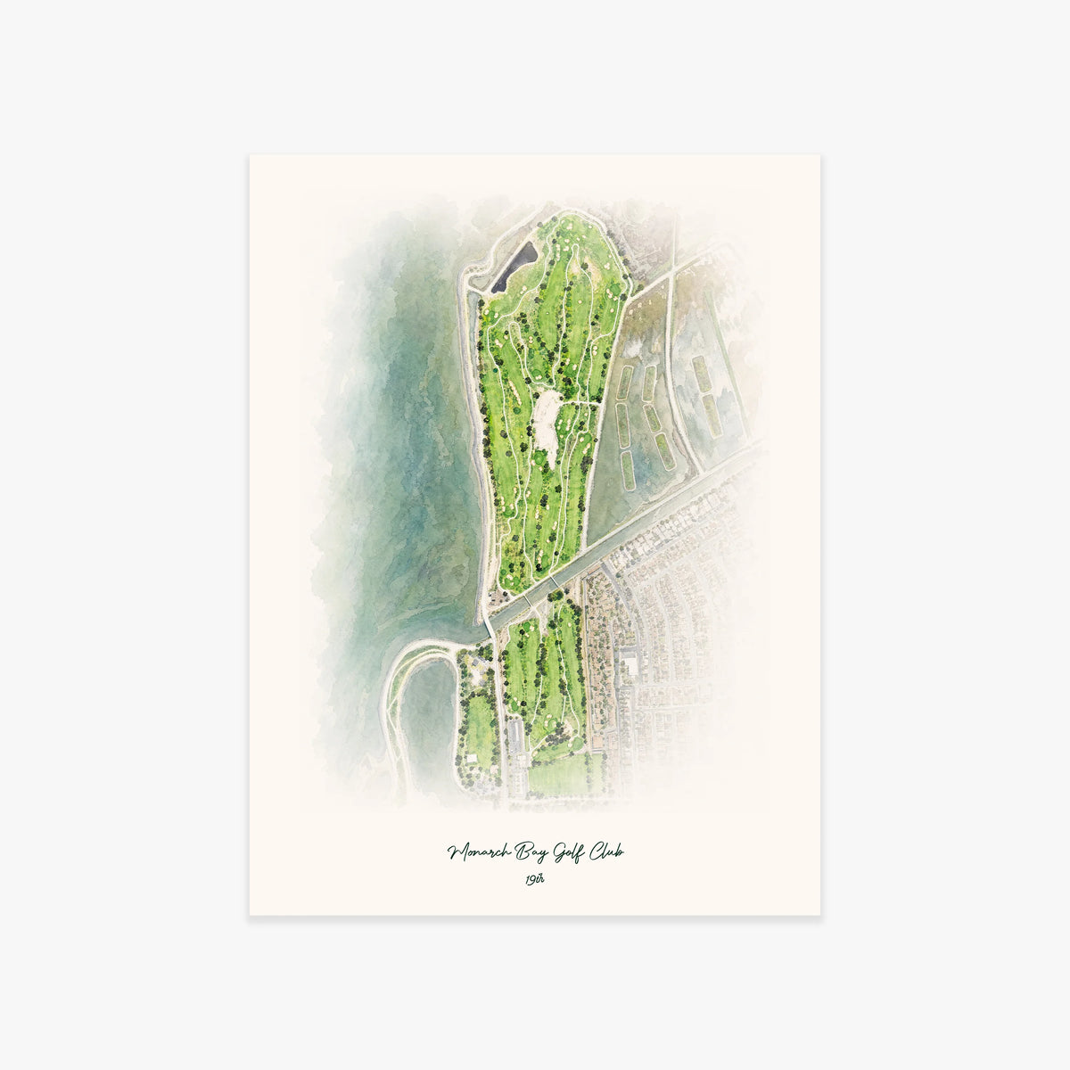 Monarch Bay Golf Club printed artwork