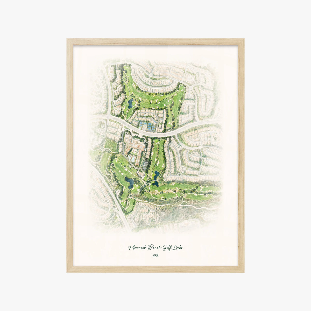 Monarch Beach Golf Links wood frame