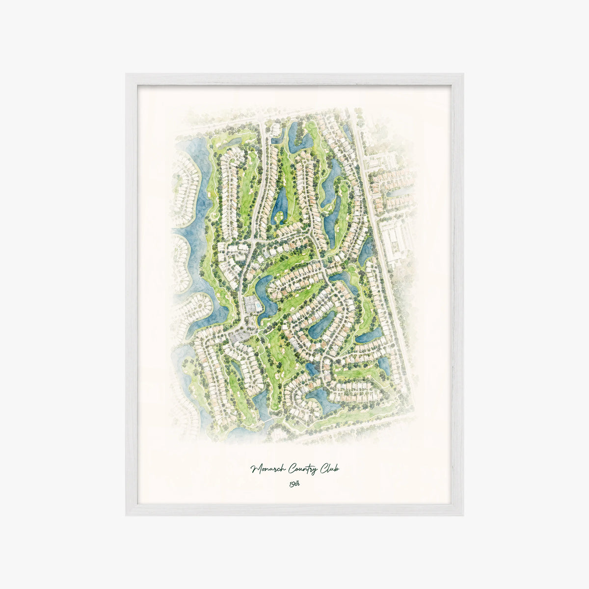 Monarch Country Club white frame