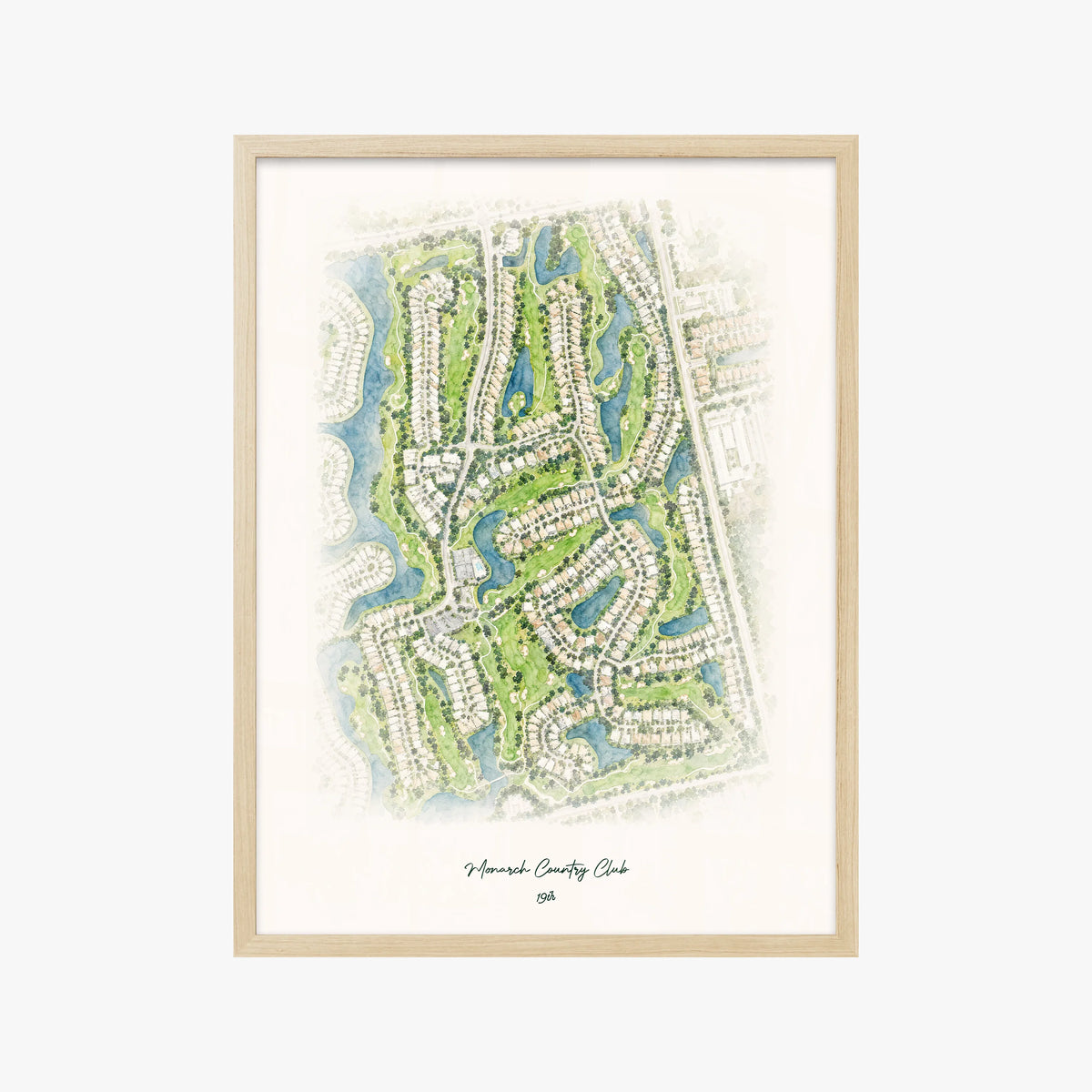 Monarch Country Club wood frame
