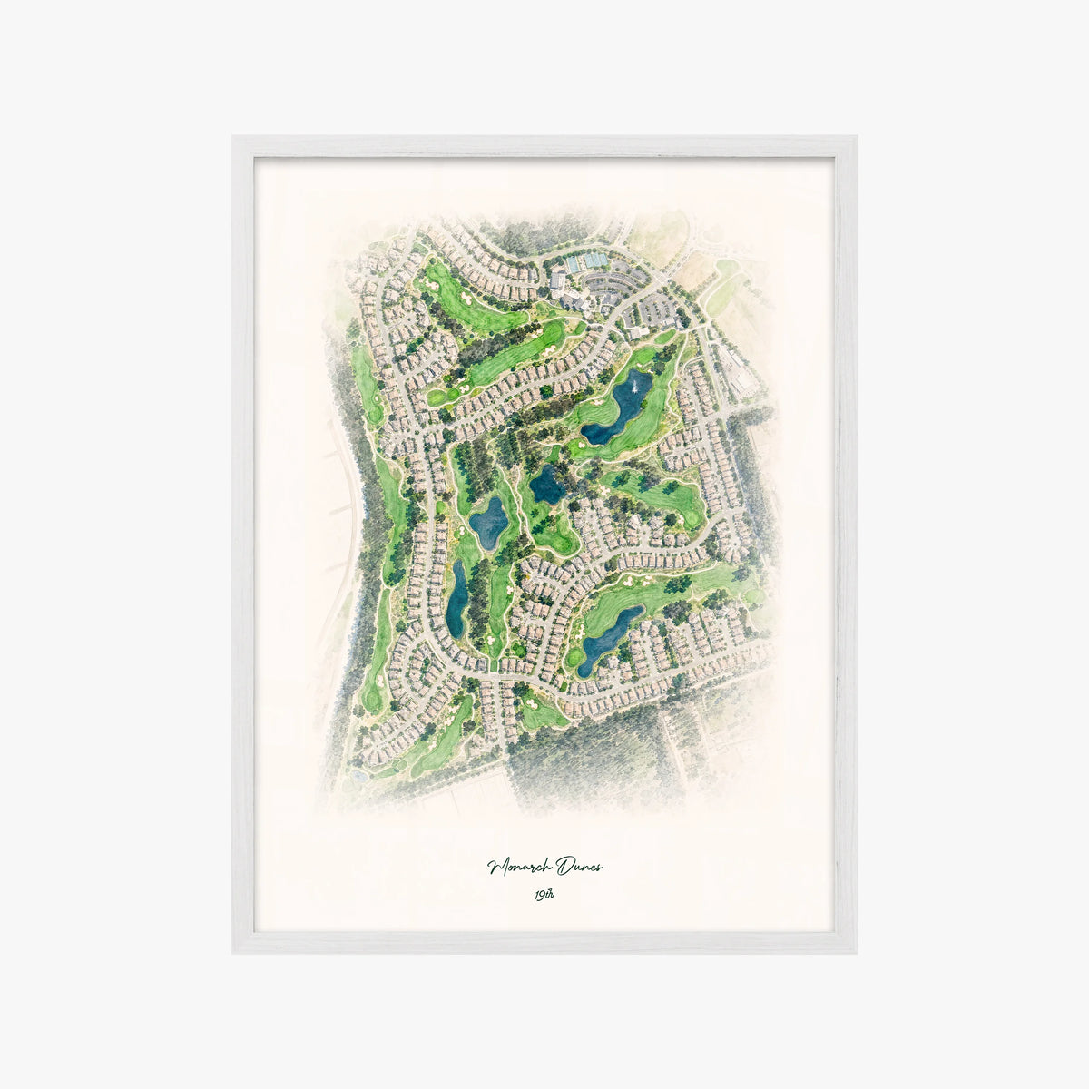 Monarch Dunes white frame