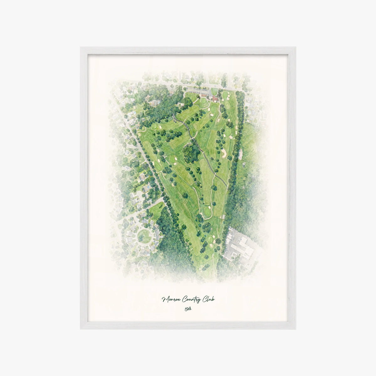 Monroe Country Club white frame