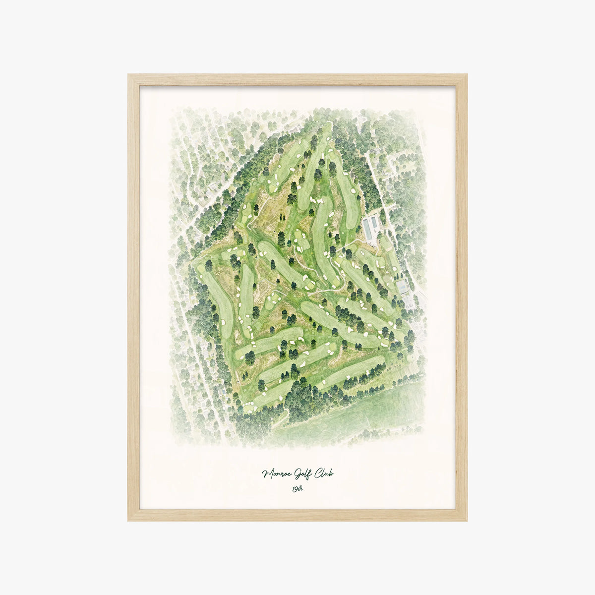 Monroe Golf Club wood frame