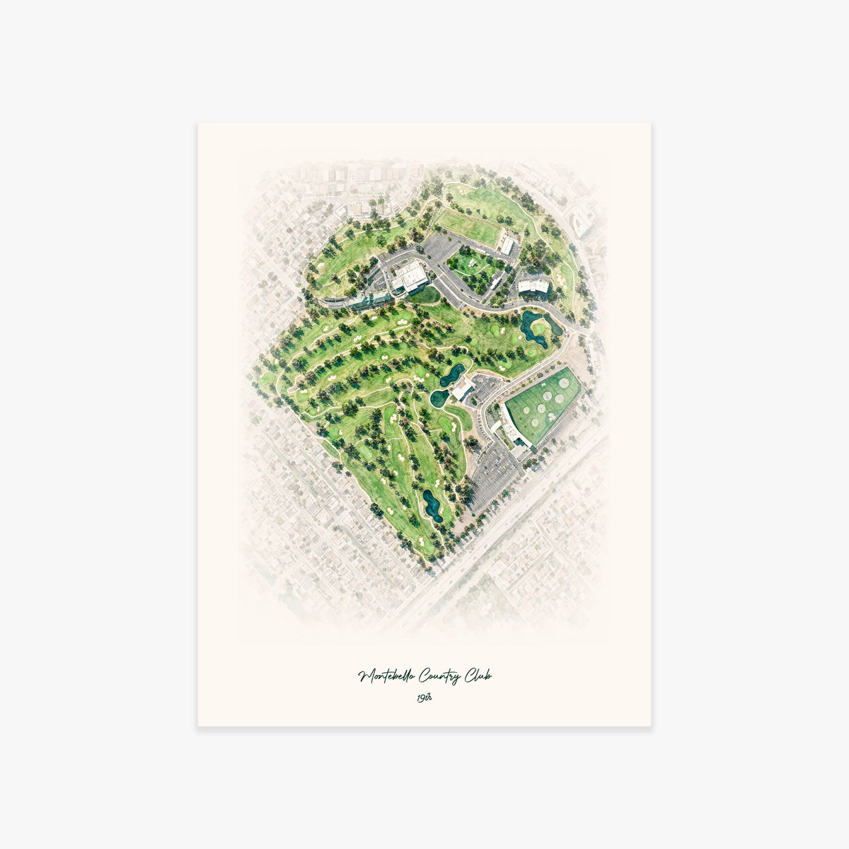 Montebello Country Club printed artwork