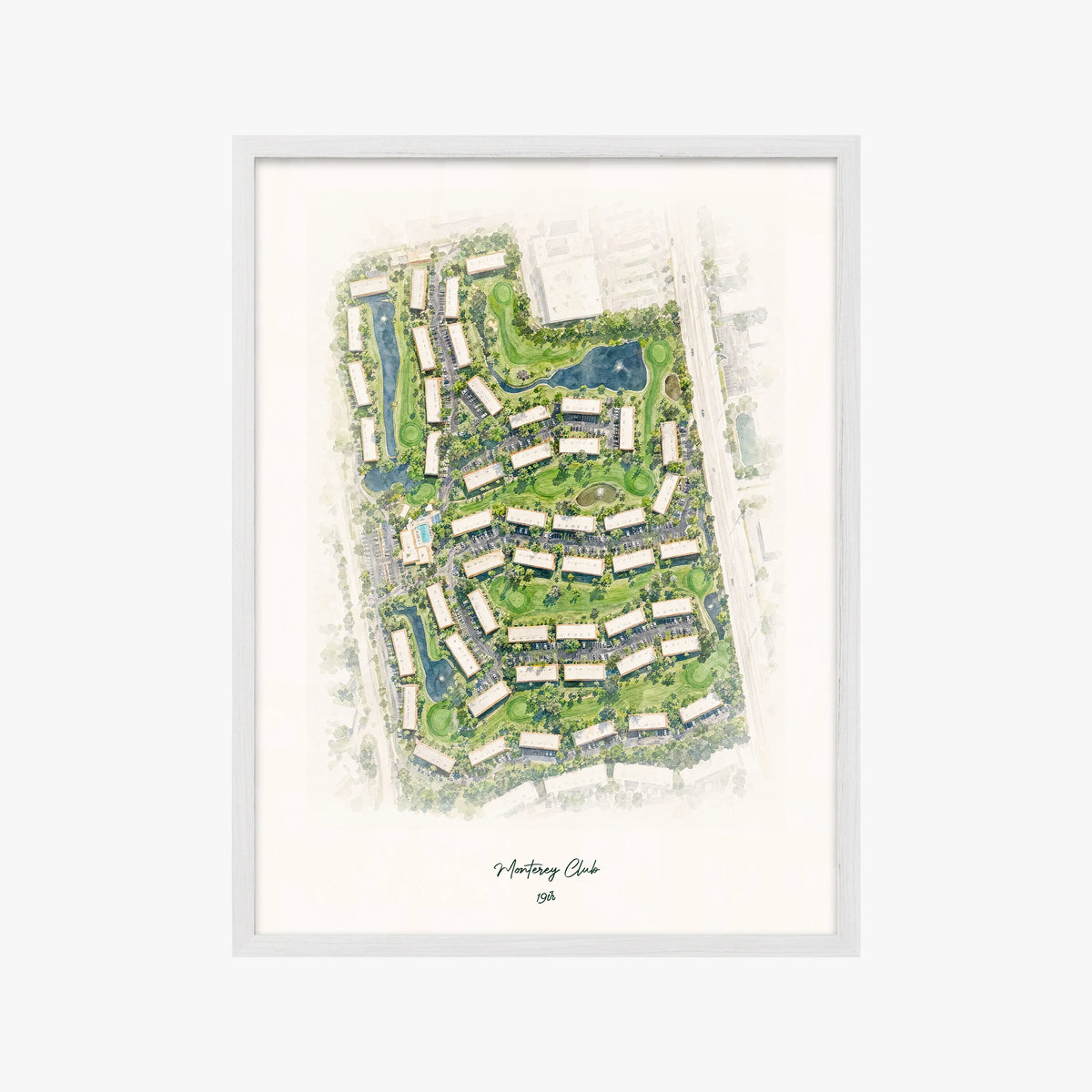 Monterey Club white frame