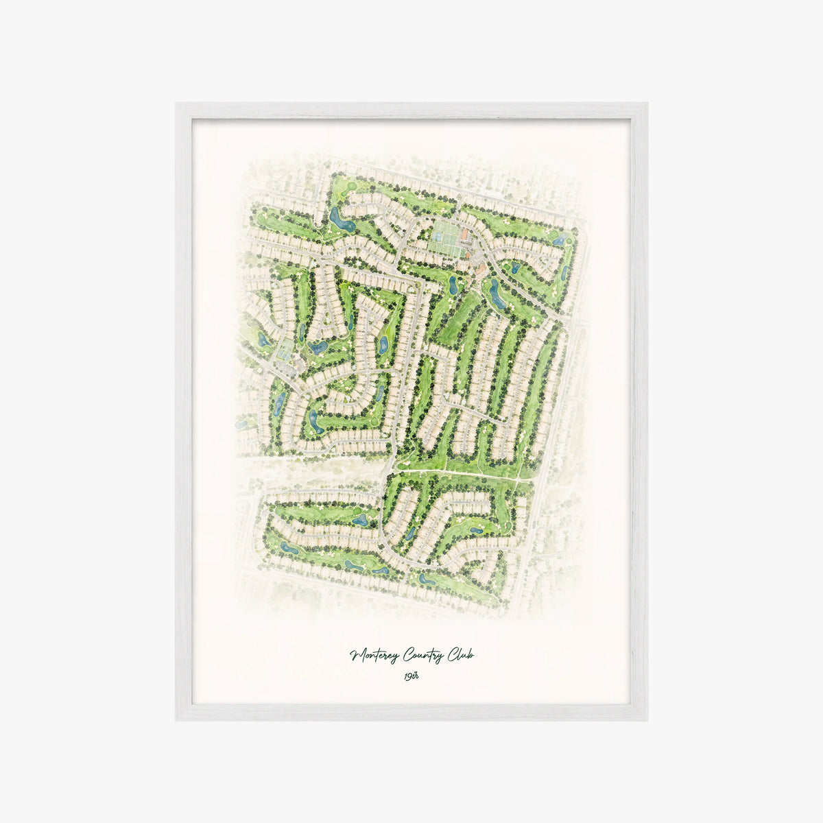 Monterey Country Club white frame