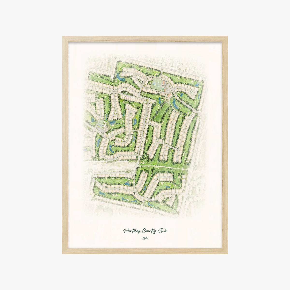 Monterey Country Club wood frame
