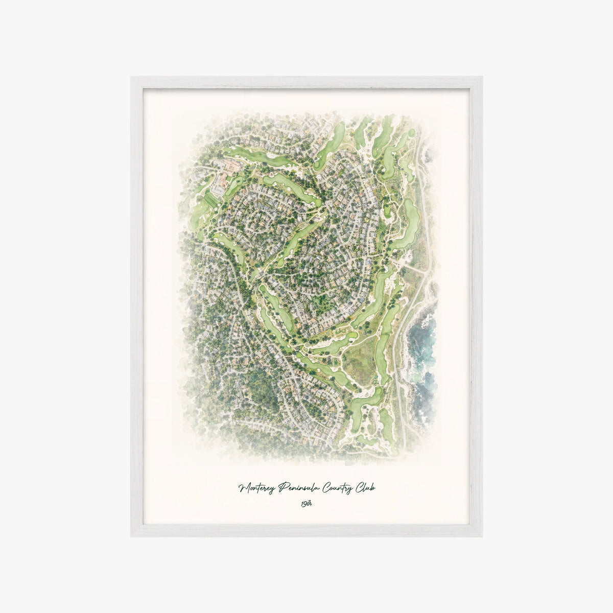 Monterey Peninsula Country Club white frame