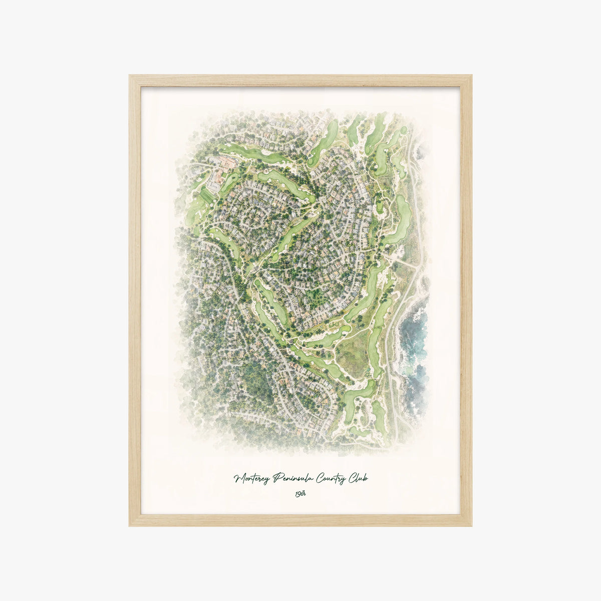 Monterey Peninsula Country Club wood frame