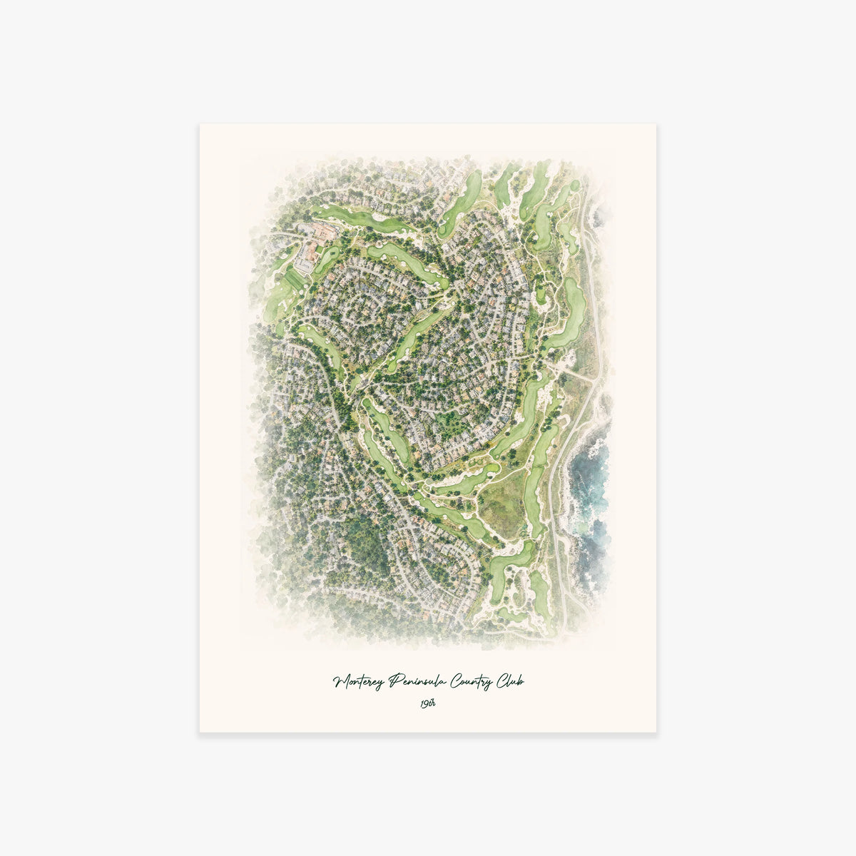 Monterey Peninsula Country Club printed artwork