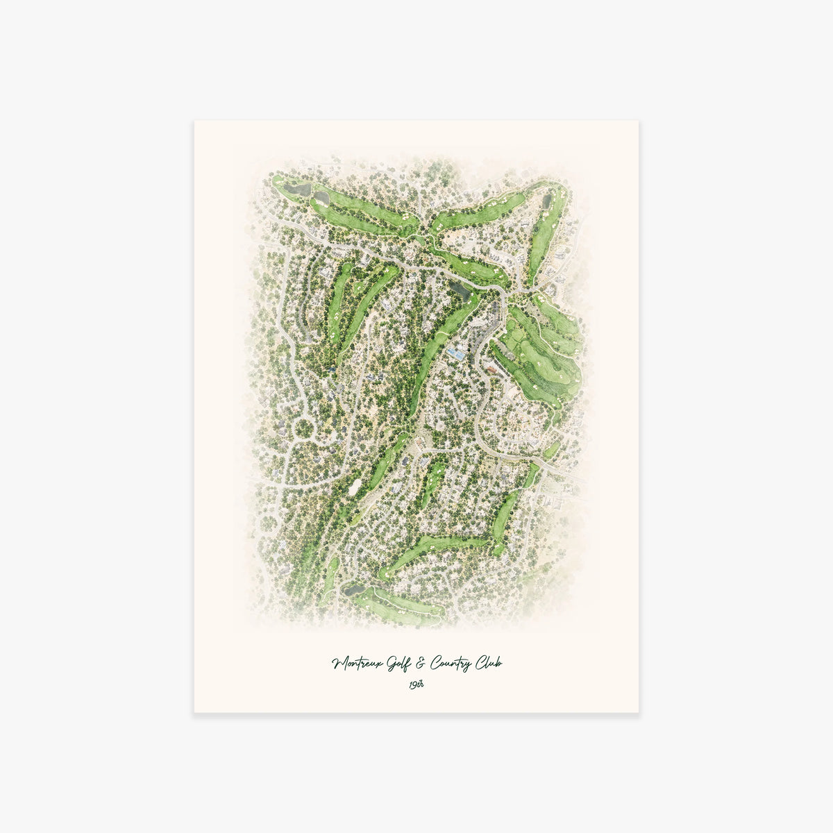 Montreux Golf & Country Club printed artwork