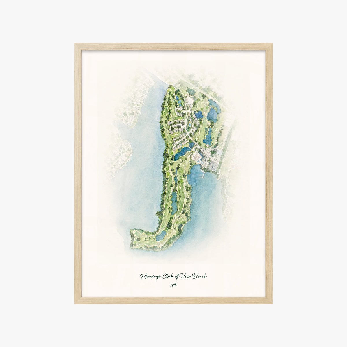 Moorings Club of Vero Beach wood frame